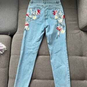 Embroidered jeans